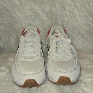 Nike White and Red Sneakers